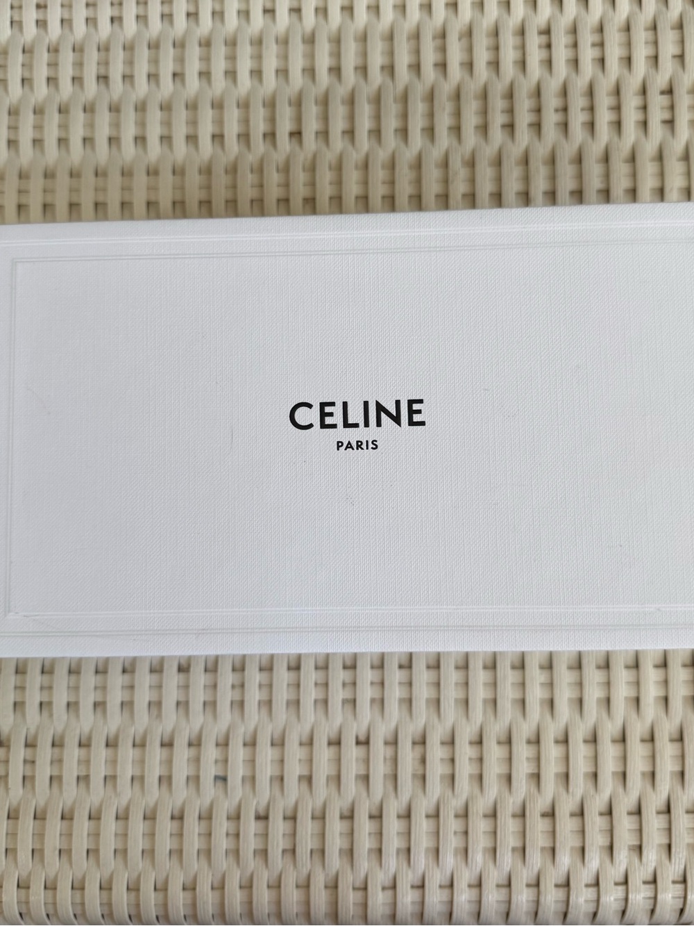 Celine Paris White Box Black Lettering for display storage and more